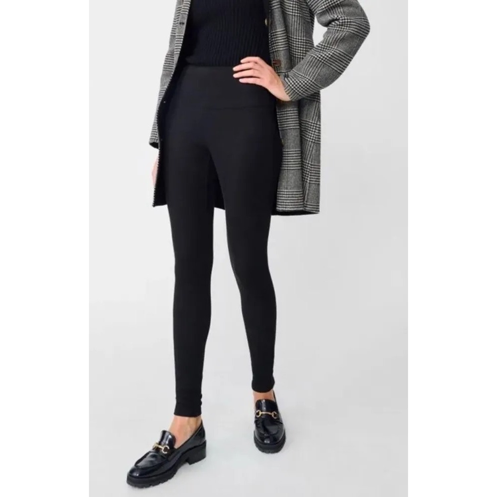 J.McLaughlin S Lori Leggings Faux Suede High Waist Ankle Pants Stretch Black
